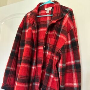 Global Gold Red Plaid Jacket Size 24 Women’s